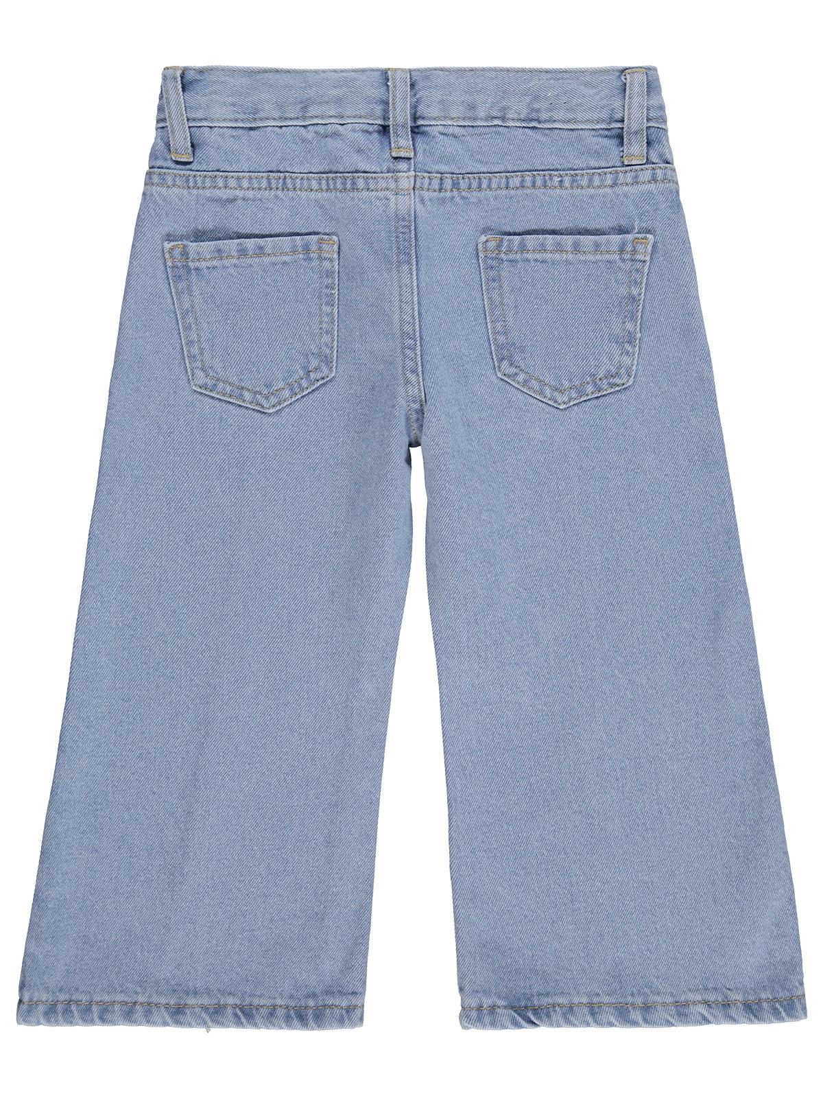 Civil Girls Yırtmaçlı 2-5 Yaş Pantolon - Mavi