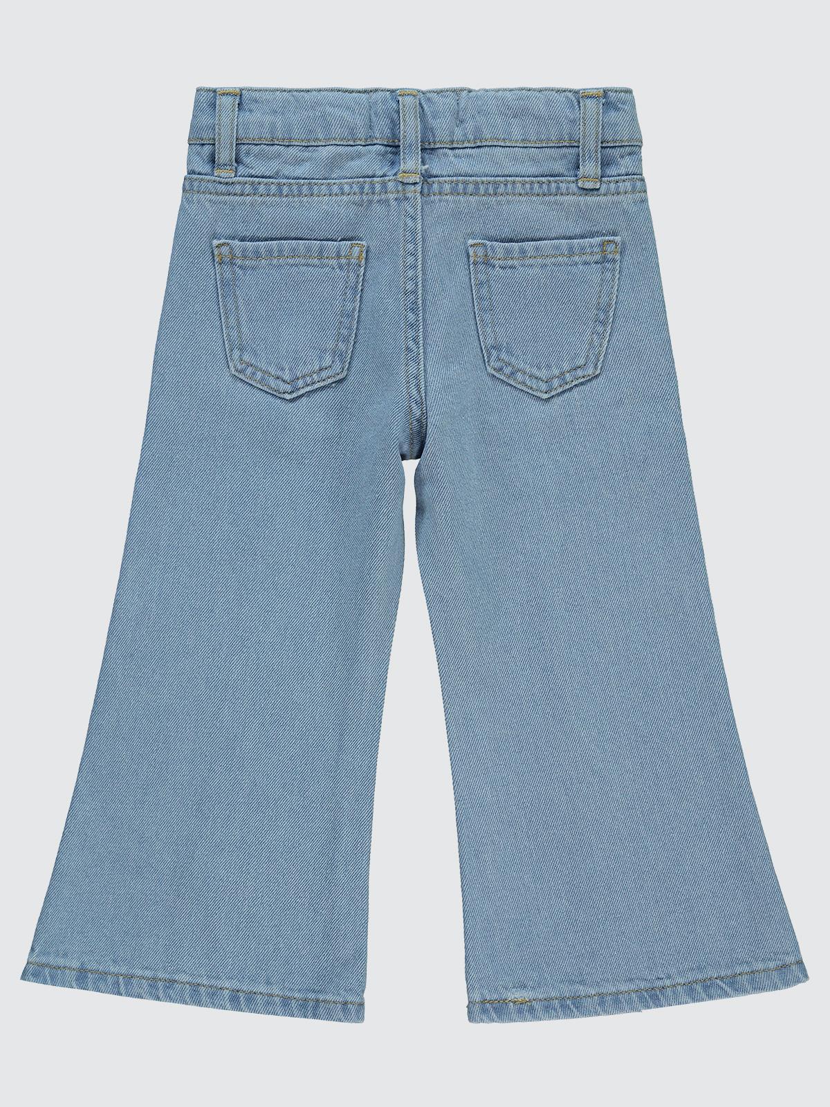 Civil Girls Yırtmaçlı 2-5 Yaş Pantolon - Mavi