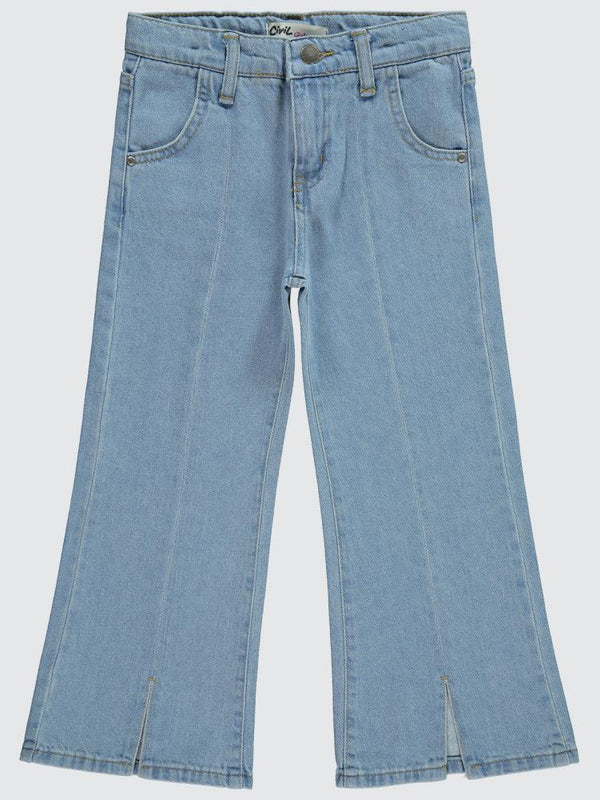 Civil Girls Yırtmaçlı 6-9 Yaş Pantolon - Mavi