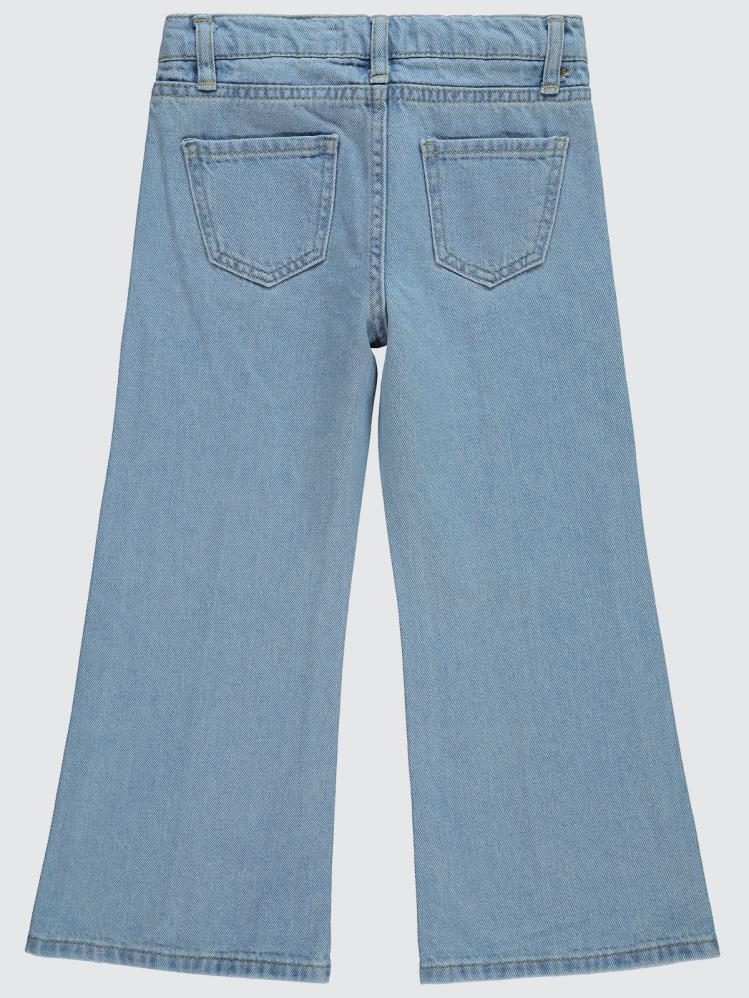 Civil Girls Yırtmaçlı 10-13 Yaş Pantolon - Mavi