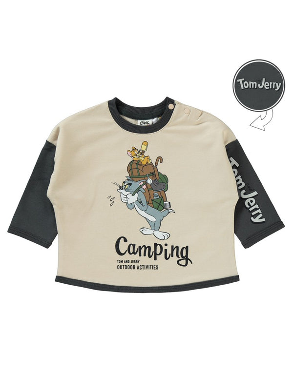 Civil Baby Tom ve Jerry 2'Li 6-18 Ay Takım - Gri