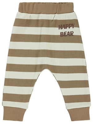 Civil Baby Happy Bear Çizgili 6-18 Ay Tek Alt Bebe - Kahverengi