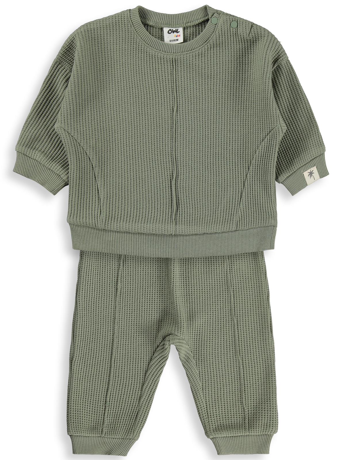 Civil Baby Etiketli 6-18 Ay Takım - Haki