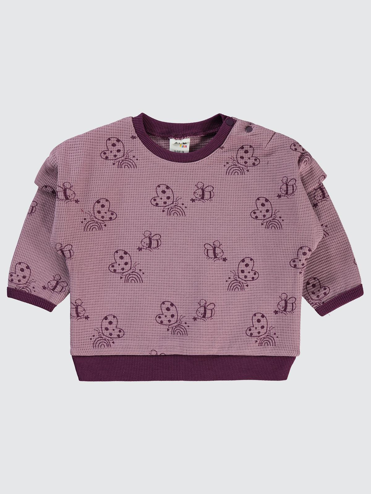 Civil Baby Bahar 6-18 Ay Sweatshirt - Lila