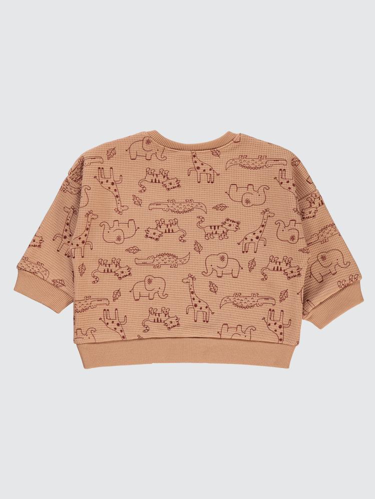 Civil Baby Funny Safari 6-18 Ay Sweatshirt - Kahverengi