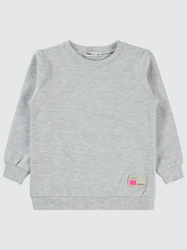 Civil Girls Basic 2-5 Yaş Sweatshirt - Ekru