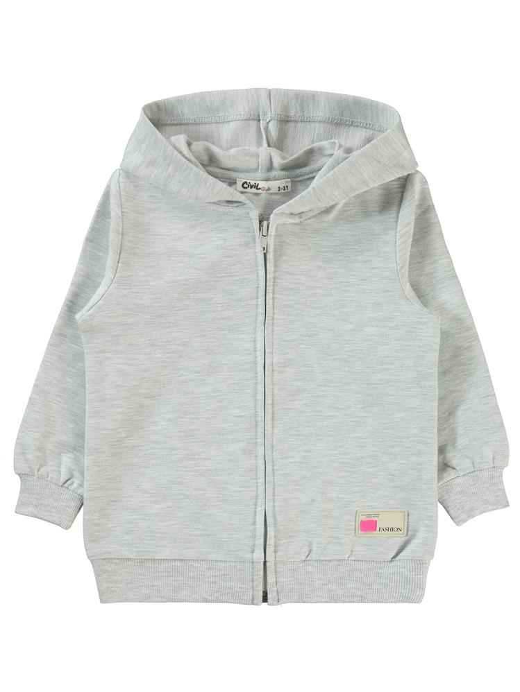 Civil Girls Basic 2-5 Yaş Hırka - Ekru