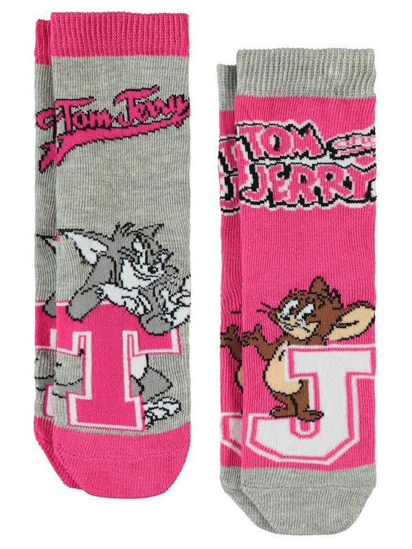 Tom And Jerry 2'li 2-12 Yaş Kız Soket Çorap