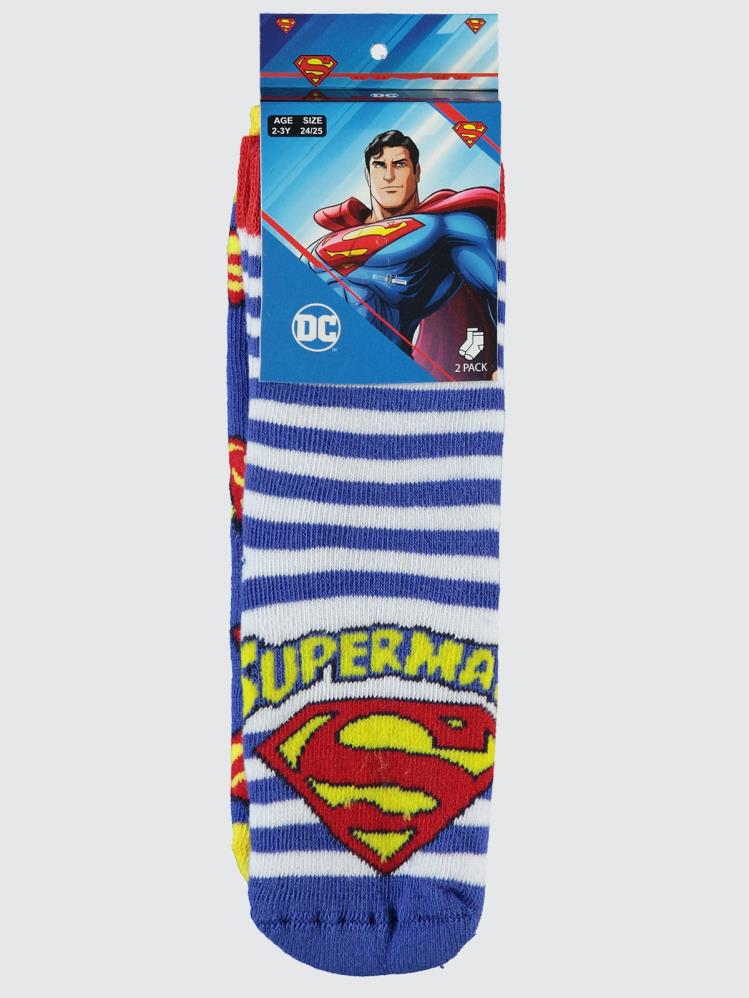 Superman Havlu 2'li 2-12 Yaş Erkek Soket Çorap
