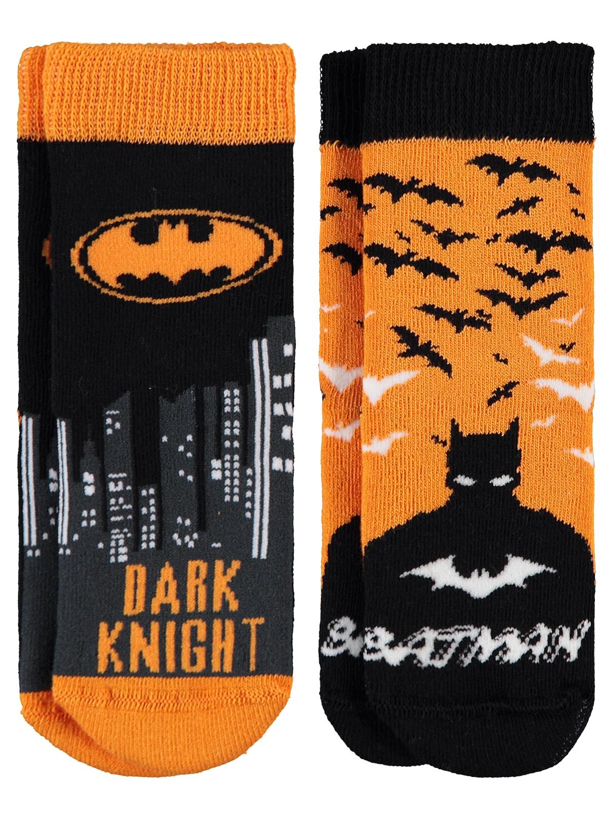 Batman Havlu 2'li Erkek Soket Çorap | Havlu | Okul Kreş ve Günlük Kullanım
