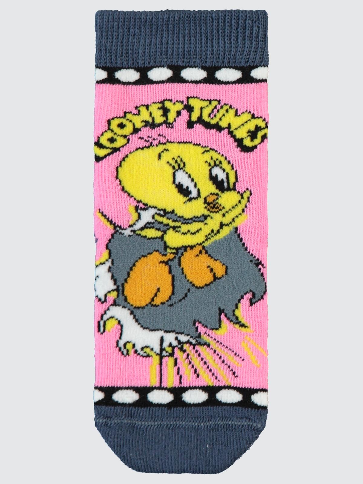 Tweety Havlu 2'li Kız Soket Çorap | Havlu | Okul Kreş ve Günlük Kullanım