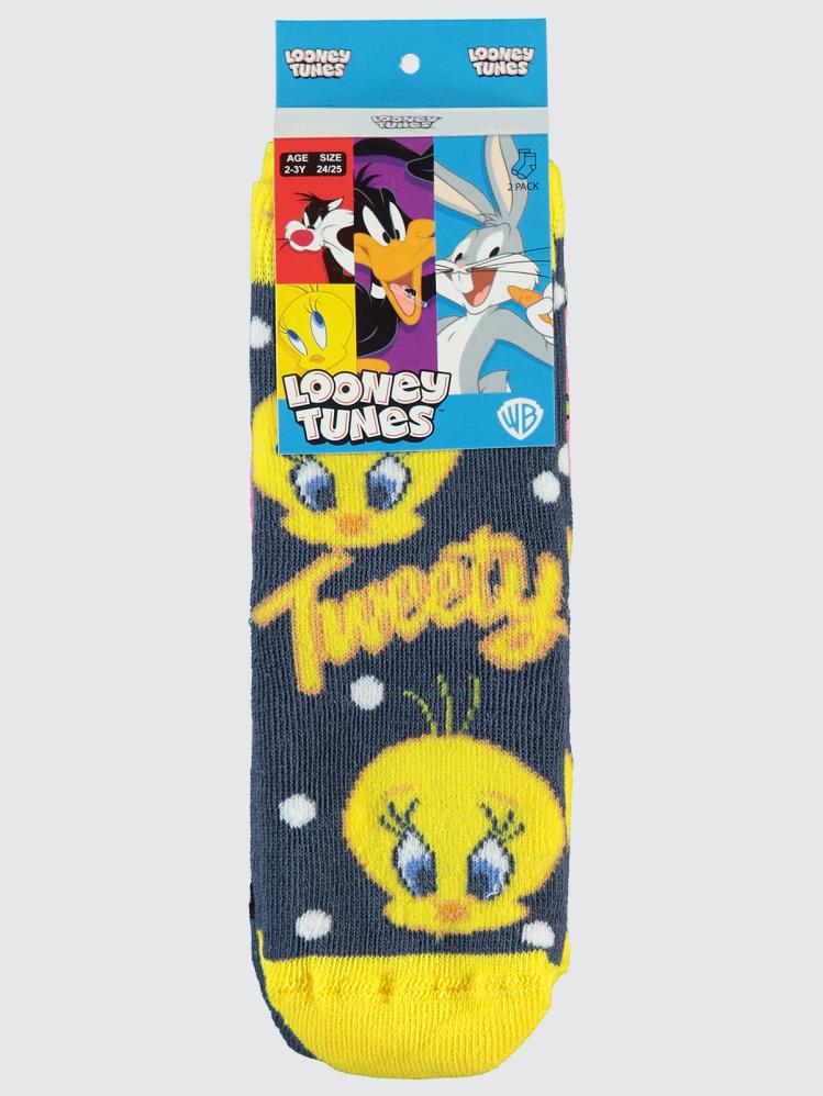 Tweety Havlu 2'li 2-12 Yaş Kız Soket Çorap