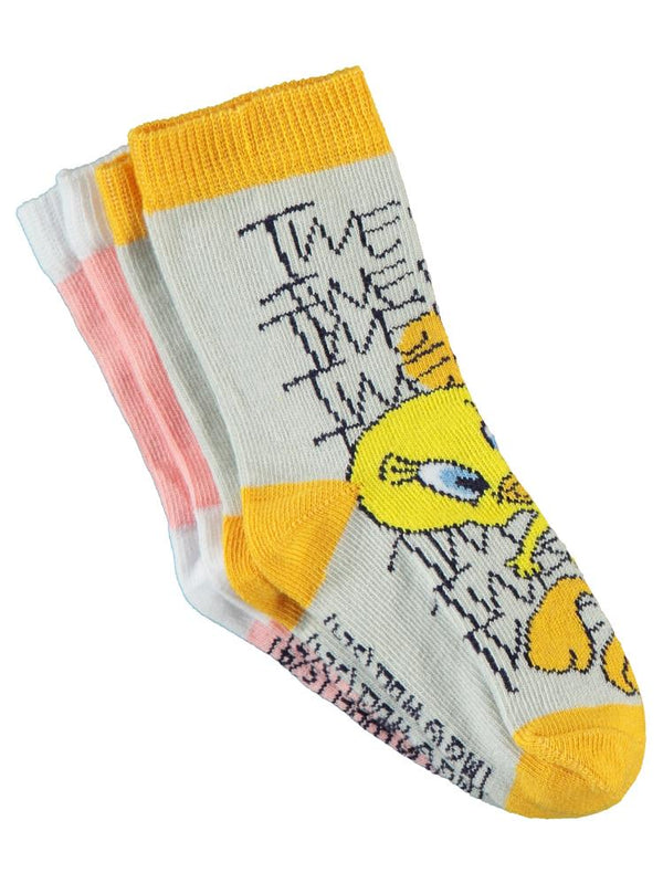 Tweety 2'li 2-12 Yaş Kız Soket Çorap