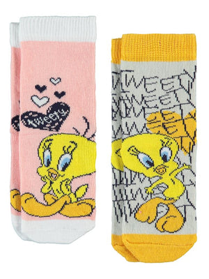 Tweety 2'li 2-12 Yaş Kız Soket Çorap