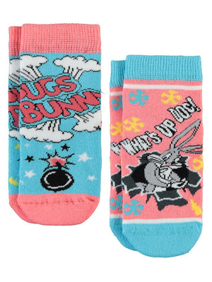 Bugs Bunny Havlu 2'li 2-12 Yaş Kız Soket Çorap