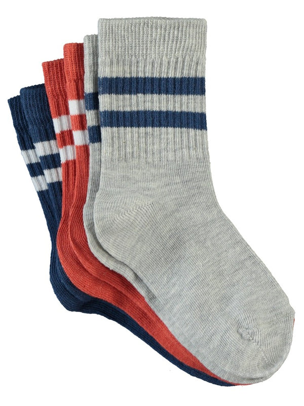 Civil Boys Basic Çizgili 3'lü 2-12 Yaş Erkek Soket Çorap