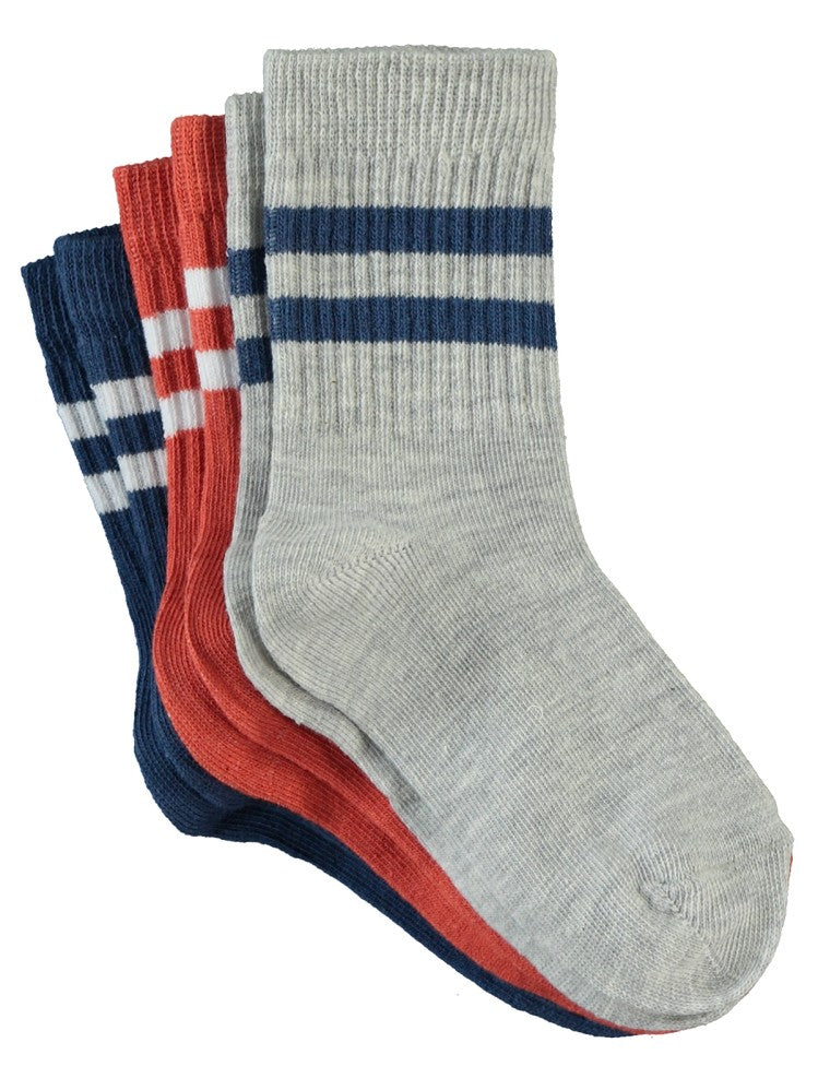 Civil Boys Basic Çizgili 3'lü 2-12 Yaş Erkek Soket Çorap