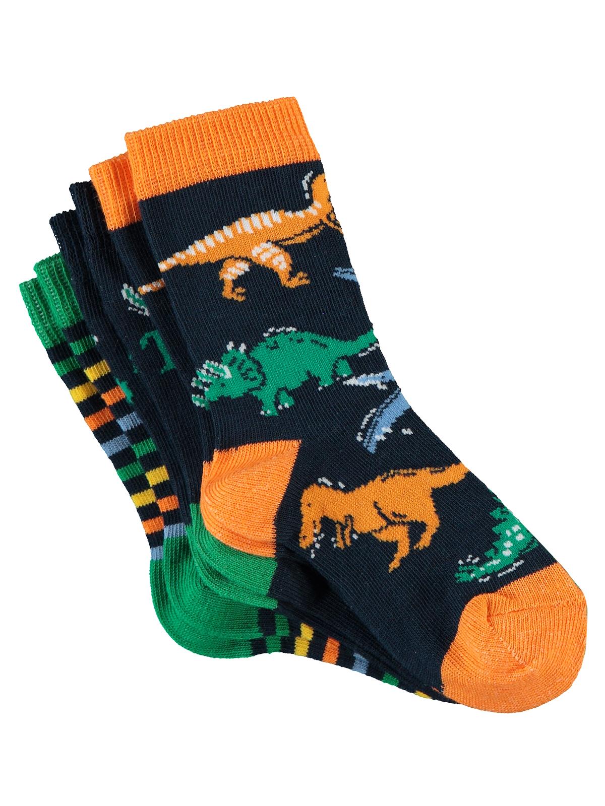 Civil Boys Dinazor 3'lü 2-12 Yaş Erkek Soket Çorap