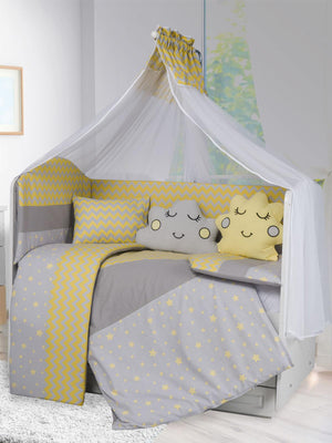 Aras Bebe Esila Uyku Seti 70x130 Cm - Sarı