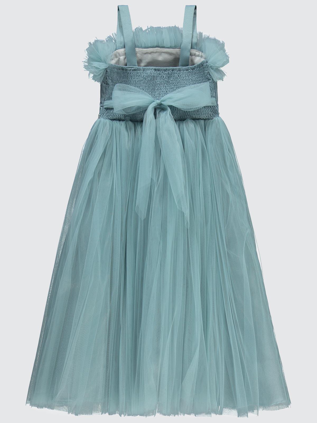 Civil Girls Omuz Askılı 6-9 Yaş Abiye - Mavi