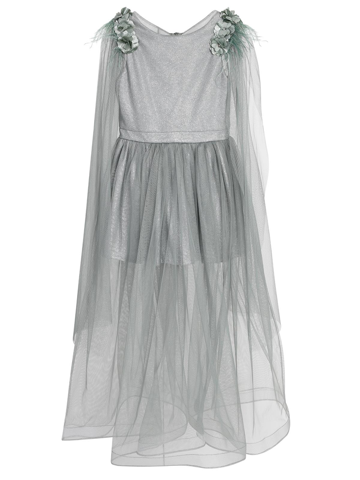 Civil Girls Şal Kollu 6-14 Yaş Abiye - Yeşil