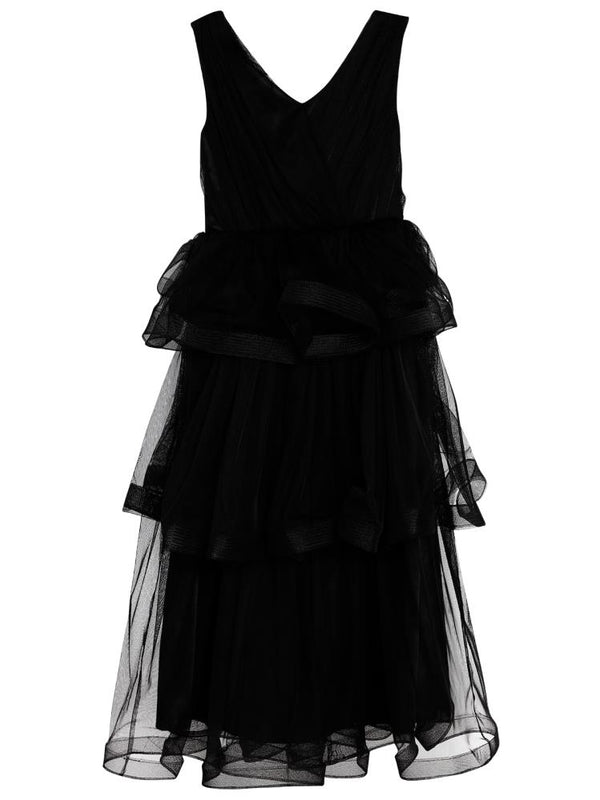 Civil Girls Verev Robalı 6-14 Yaş Abiye - Siyah