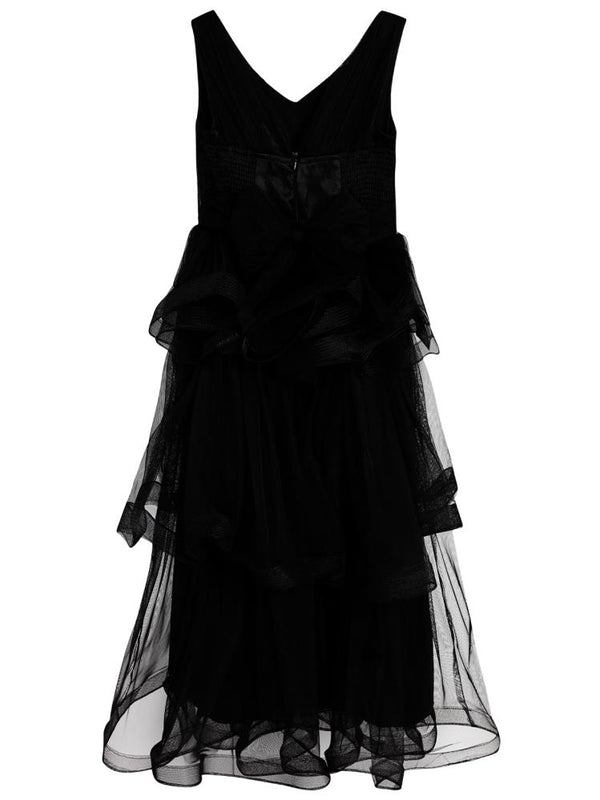 Civil Girls Verev Robalı 6-14 Yaş Abiye - Siyah