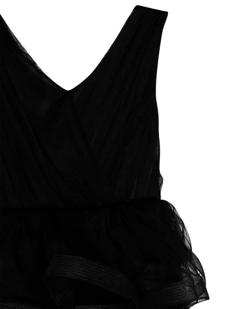 Civil Girls Verev Robalı 6-14 Yaş Abiye - Siyah