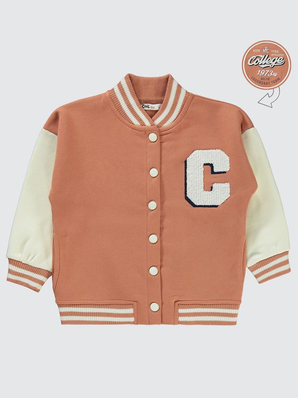 Civil Girls 3 İplik Kolej Hırka 2-5 Yaş Hırka - Beyaz