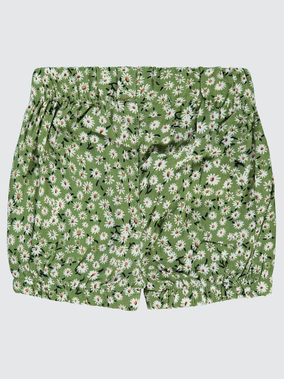 Civil Baby Çiçek Empirmeli 6-18 Ay Şort - Haki