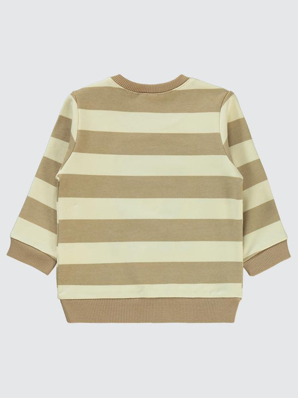 Civil Baby Çizgili 6-18 Ay Sweatshirt - Kahverengi