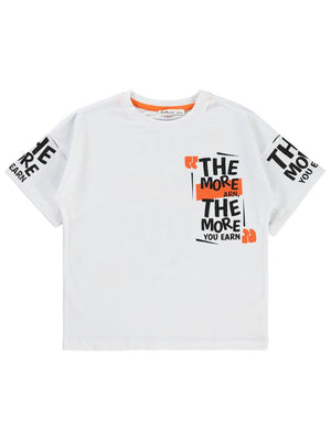 Civil Boys The More Baskılı 10-13 Yaş Tişört - Beyaz