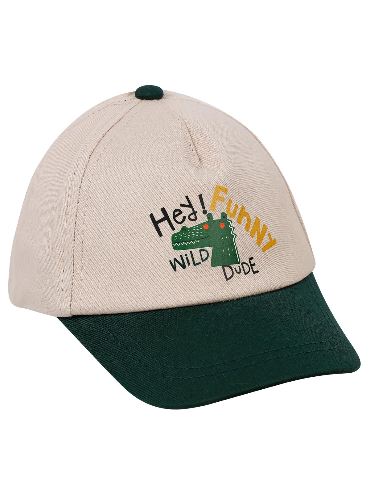 Timsah 0-24 Ay Bebek Kep Şapka - Ekru