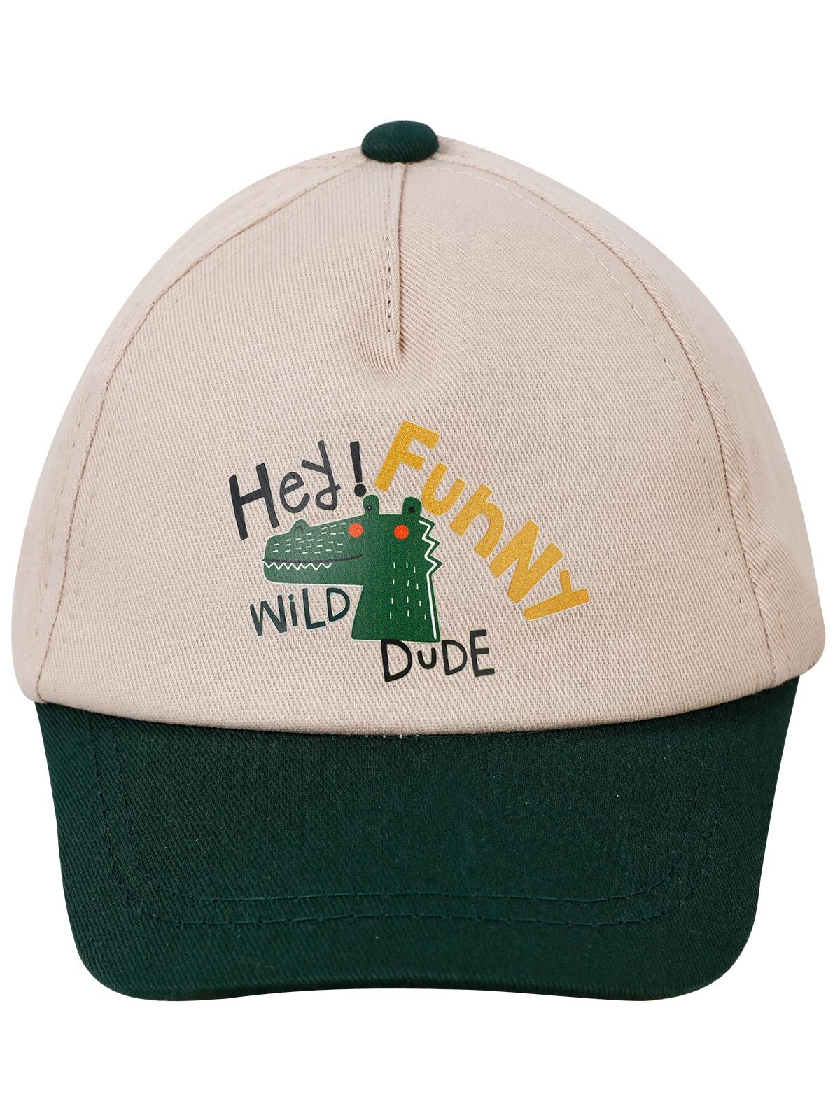 Timsah 0-24 Ay Bebek Kep Şapka - Ekru