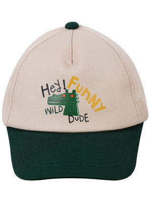 Timsah 0-24 Ay Bebek Kep Şapka - Ekru