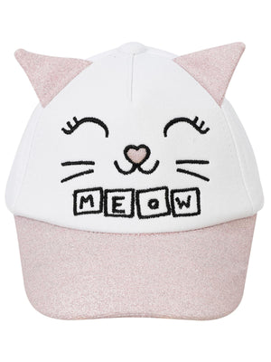 Cat 0-24 Ay Bebek Kep Şapka - Beyaz-Pembe