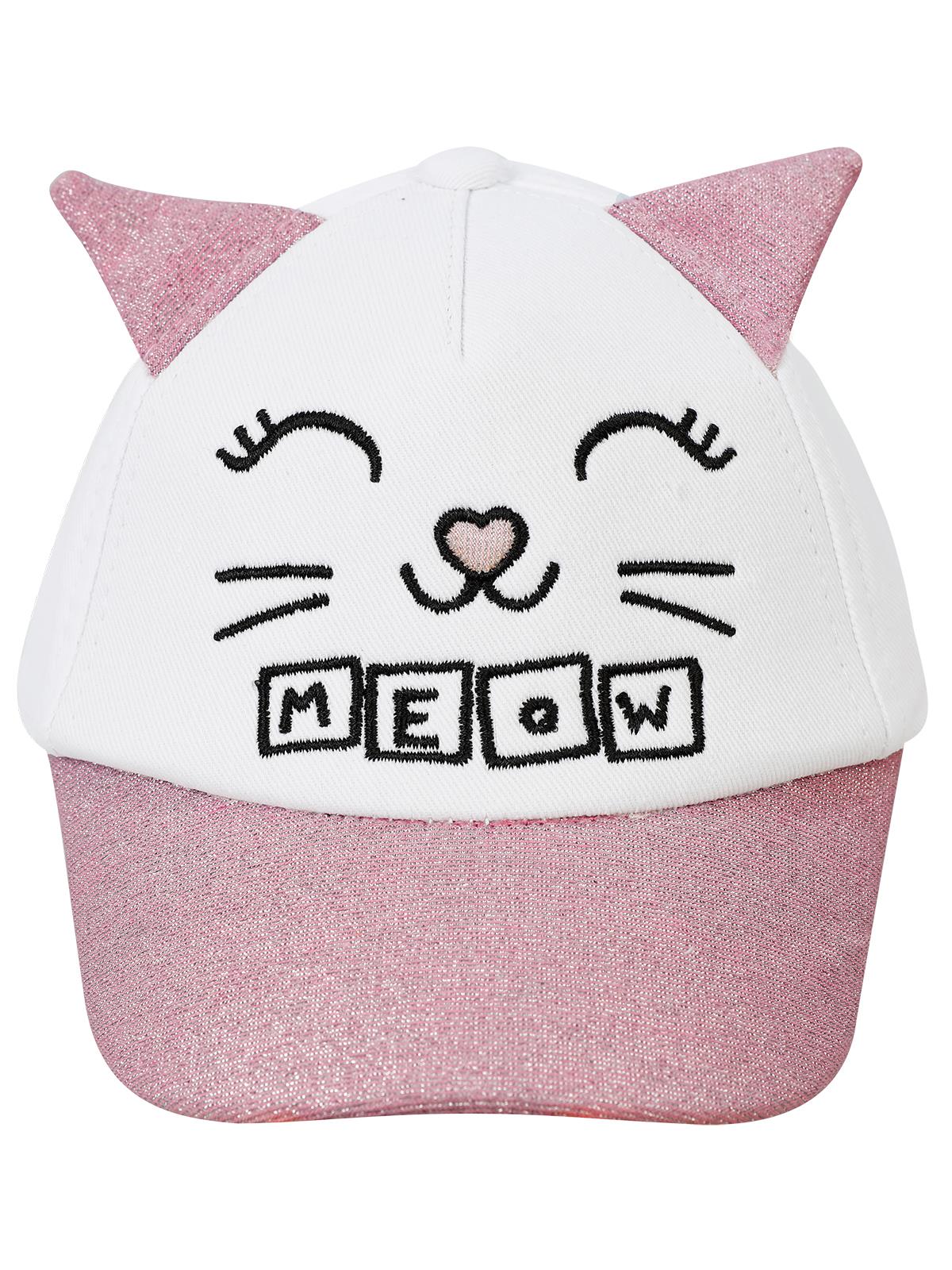 Cat 0-24 Ay Bebek Kep Şapka - Beyaz-Pembe