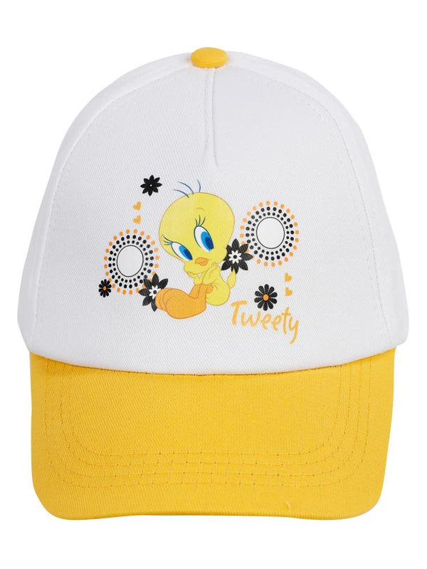 Tweety 6-9 Yaş Kız Kep Şapka - Beyaz