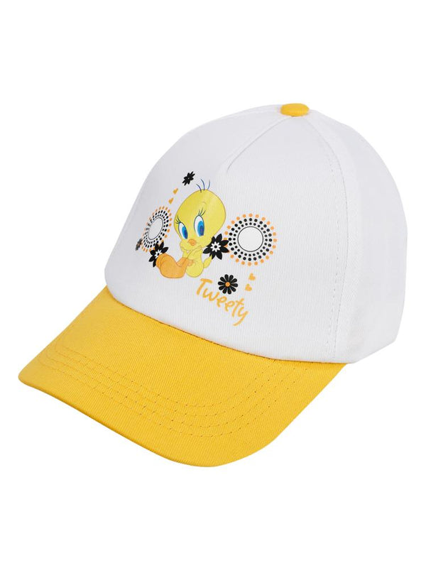 Tweety 6-9 Yaş Kız Kep Şapka - Beyaz
