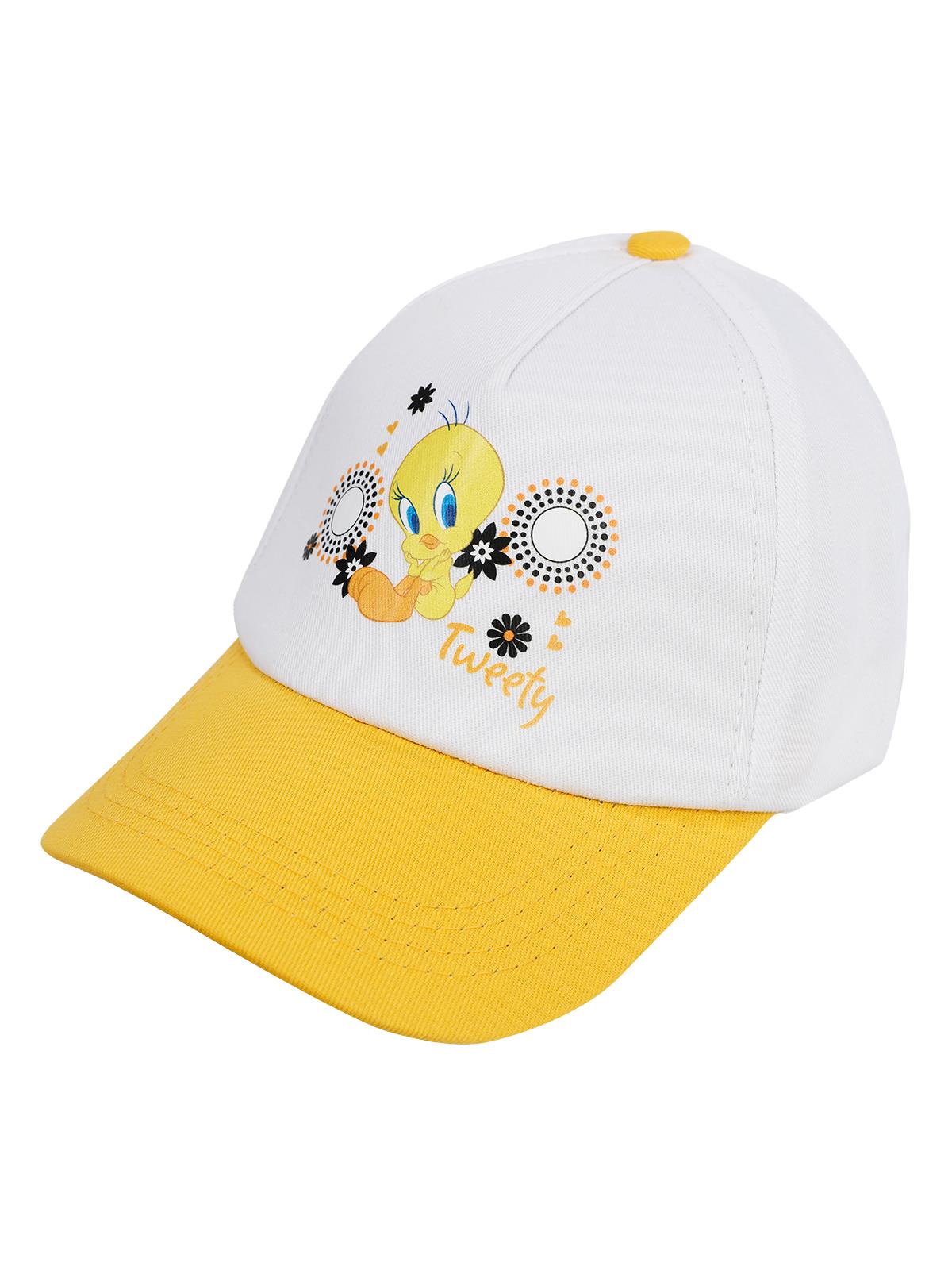 Tweety 6-9 Yaş Kız Kep Şapka - Beyaz