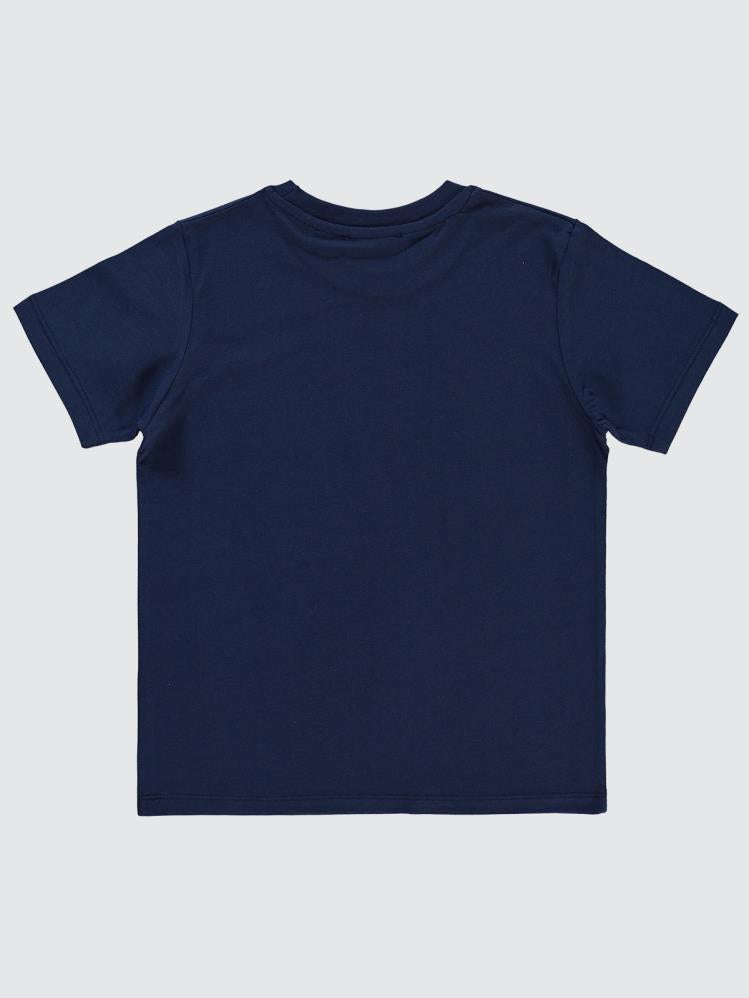 Hogwarts Logo Baskılı 6-9 Yaş Tişört - Lacivert