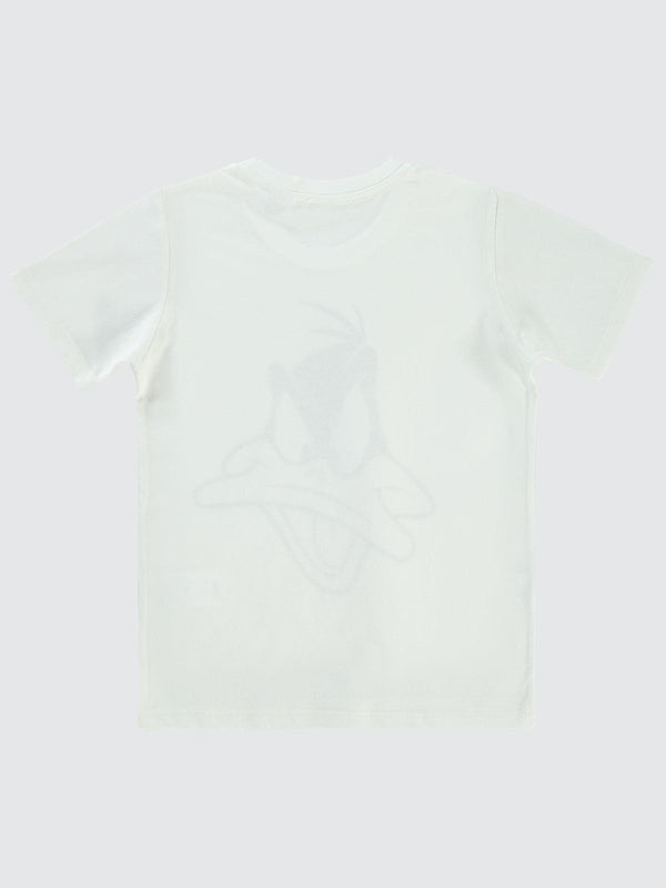 Looney Tunes Baskılı 10-13 Yaş Tişört - Ekru