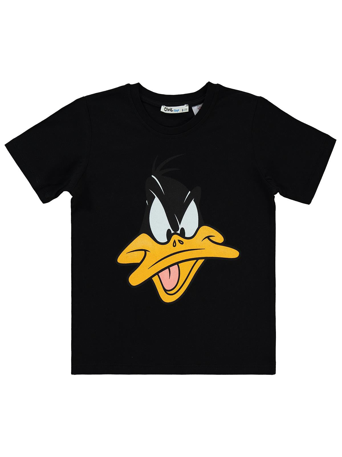 Looney Tunes Baskılı 10-13 Yaş Tişört - Siyah