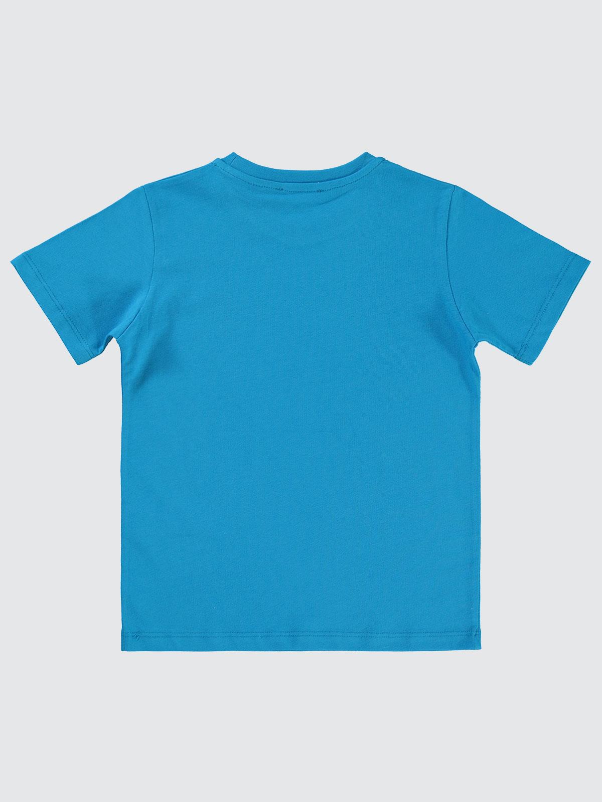 Superman Logo Baskılı 6-9 Yaş Tişört - Mavi