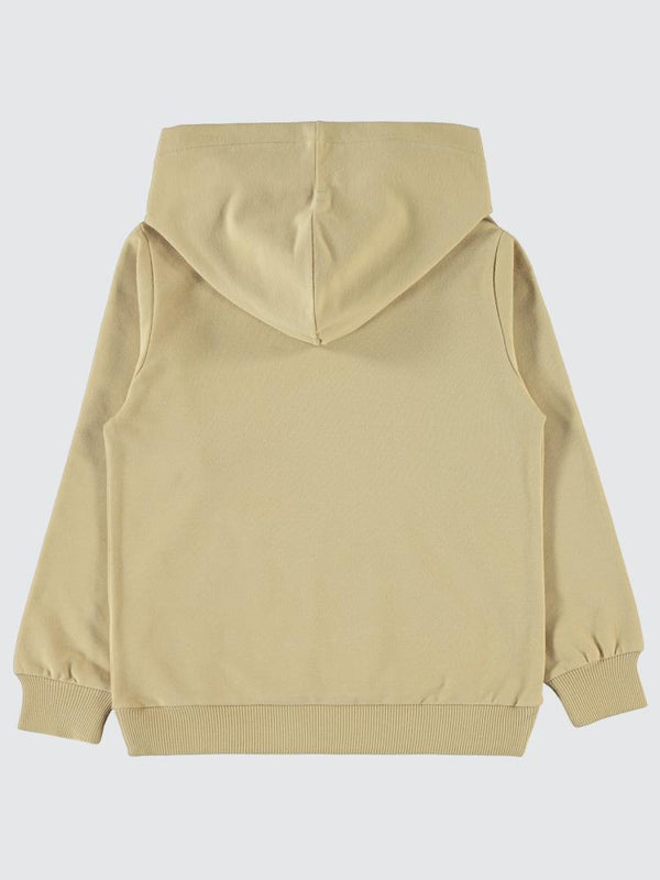 Civil Boys Qr Kod Etiketli Kapşonlu 10-13 Yaş Sweatshirt - Bej