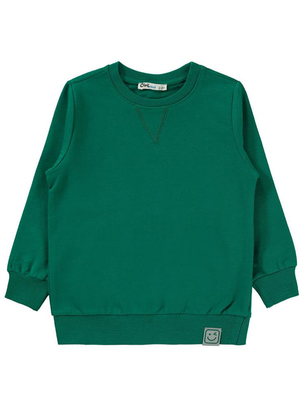 Civil Boys Qr Kod Etiketli  2-5 Yaş Sweatshirt - Yeşil