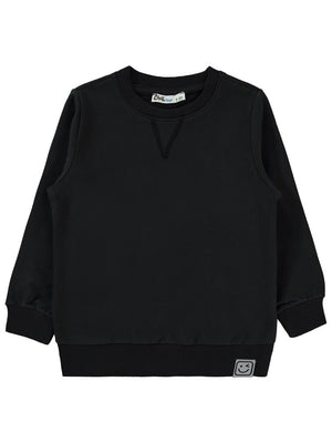Civil Boys Qr Kod Etiketli  2-5 Yaş Sweatshirt - Siyah
