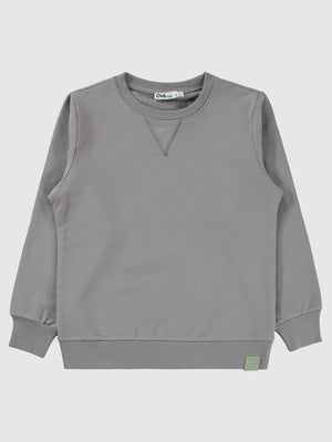 Civil Boys Qr Kod Etiketli  10-13 Yaş Sweatshirt - Gri