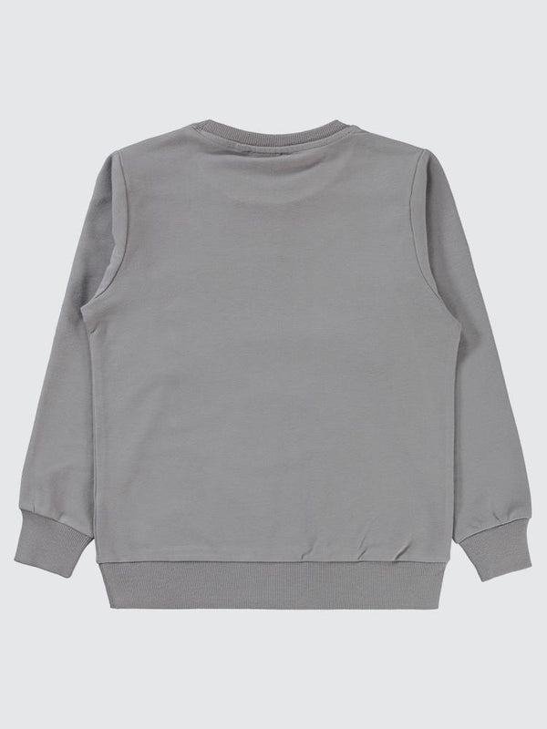 Civil Boys Qr Kod Etiketli  10-13 Yaş Sweatshirt - Gri
