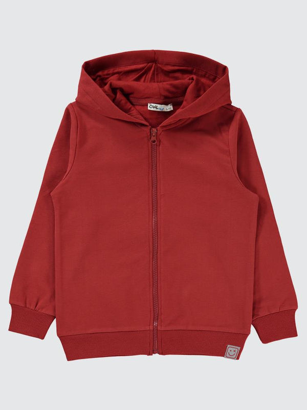 Civil Boys Qr Kod Etiketli Kapşonlu 6-9 Yaş Hırka - Turuncu